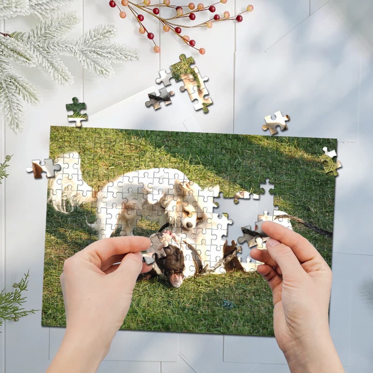 35/300/500/1000 Pezzi Puzzle Personalizzato con Foto di Animali Domestici, Gioco Interattivo Genitore-Figlio, Giocattolo Fai-da-Te da Assemblare