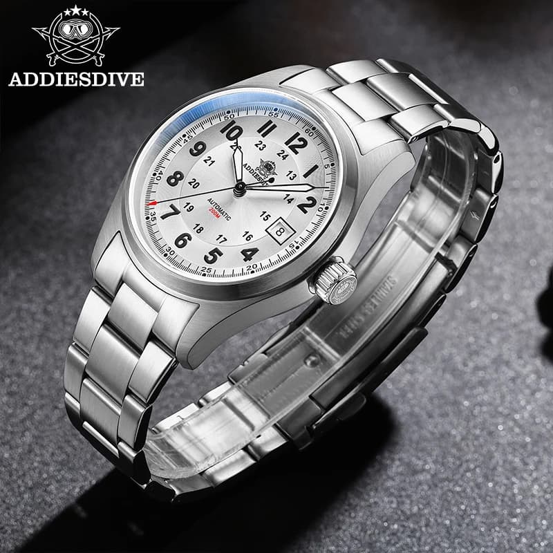 ADDIESDIVE Orologio da uomo 200M Orologio automatico impermeabile Orologio meccanico subacqueo in acciaio inossidabile con zaffiro NUOVO Relogios Masculino
