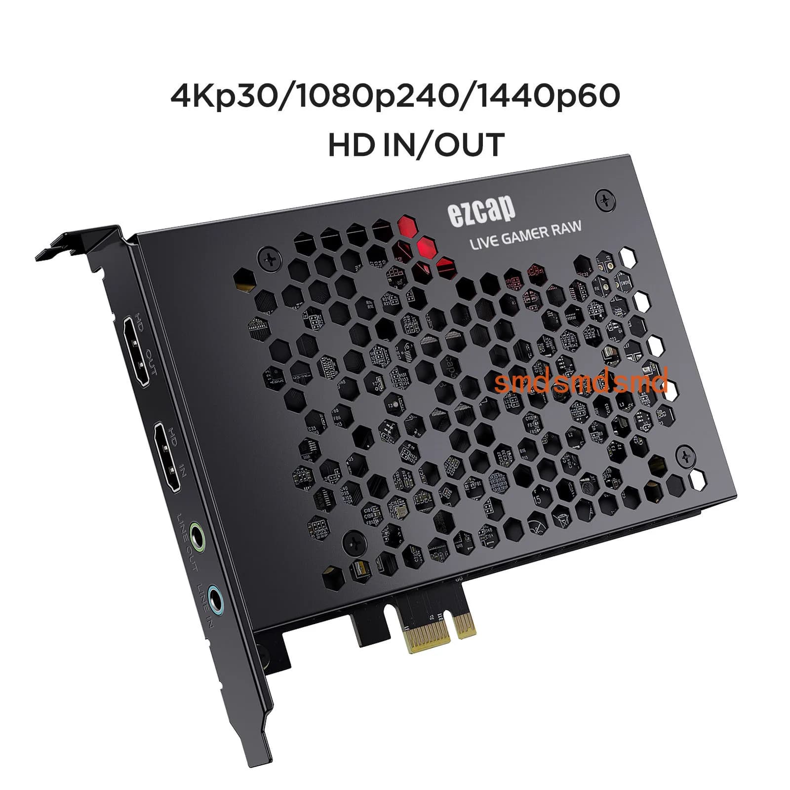 324B Live Gamer Raw PCIE 4K Video Game Capture Card Record & Live Stream for Gaming Systems Camcorders