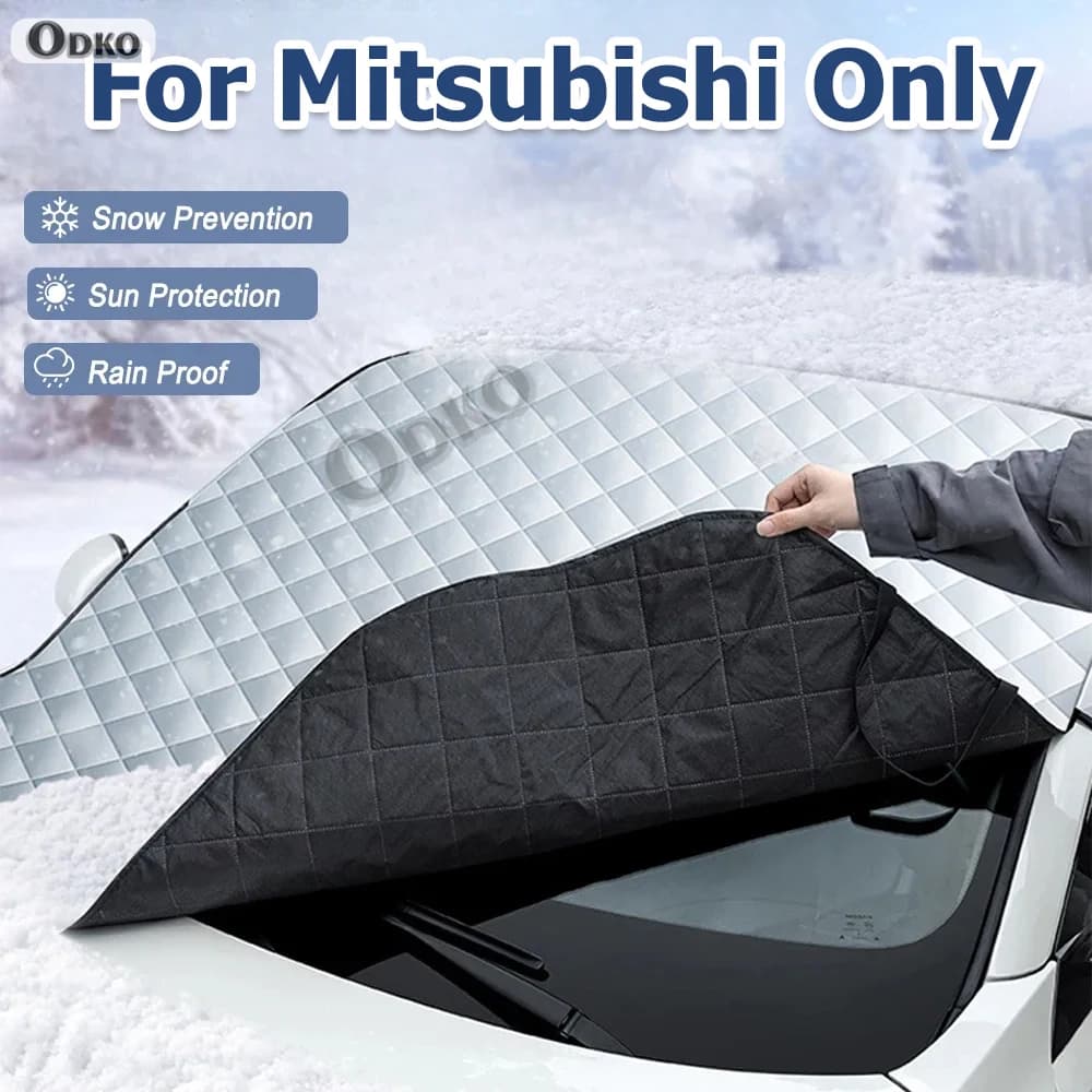 Parasole per parabrezza anteriore auto, protezione antineve, copertura impermeabile per Mitsubishi Xpander Outlander ASX Eclipse Cross Montero