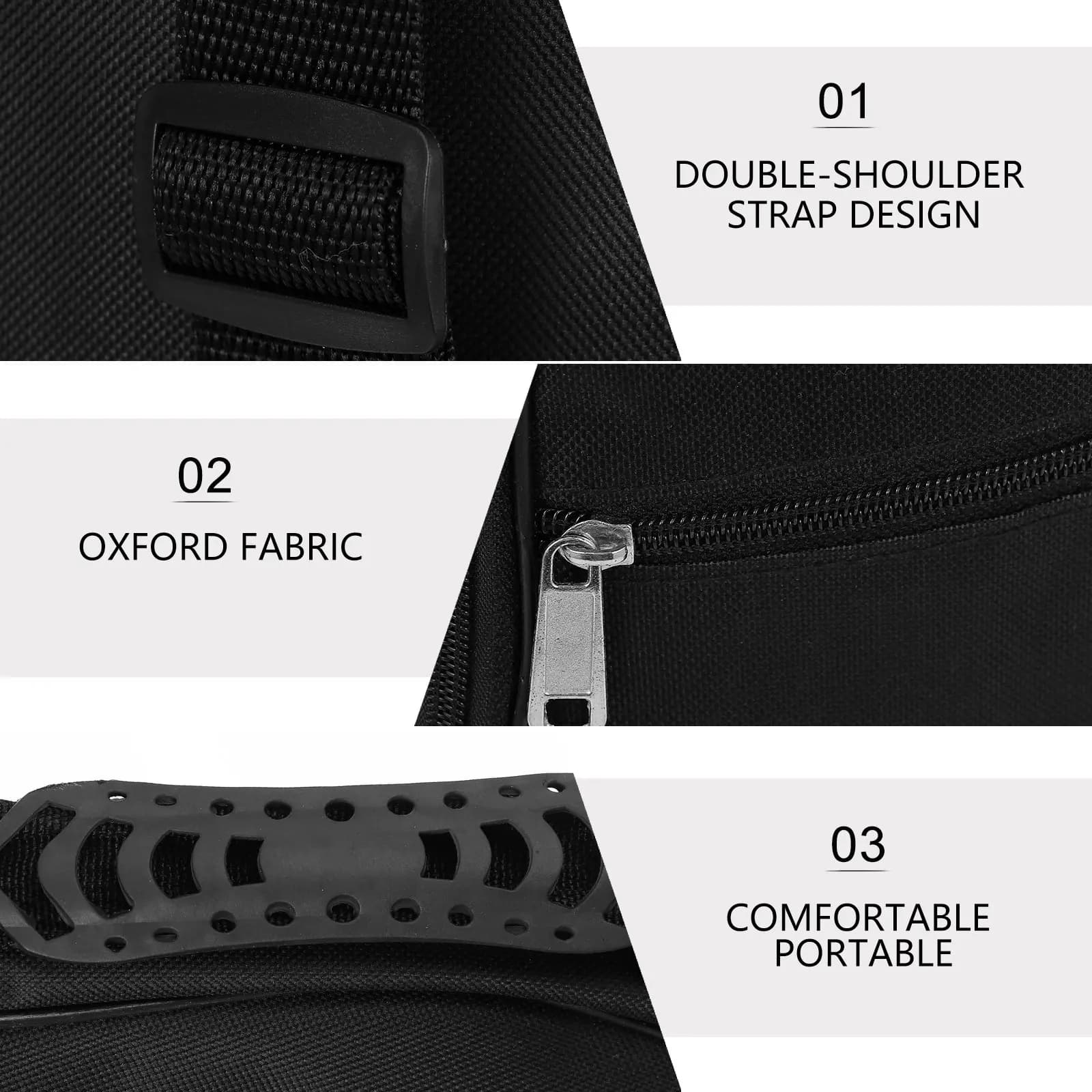 1 Pezzo Custodia Premium per Ukulele con Imbottitura Spessa, Cerniere Scorrevoli, Borsa Portatile Leggera per il Trasporto e la Conservazione dell'Ukulele
