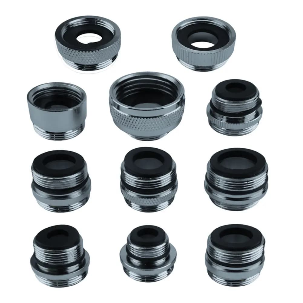 11 pcs kit brass faucet kitchen bathroom faucet sprayer garden hoses water filters accessories kit spare adapter 7 size