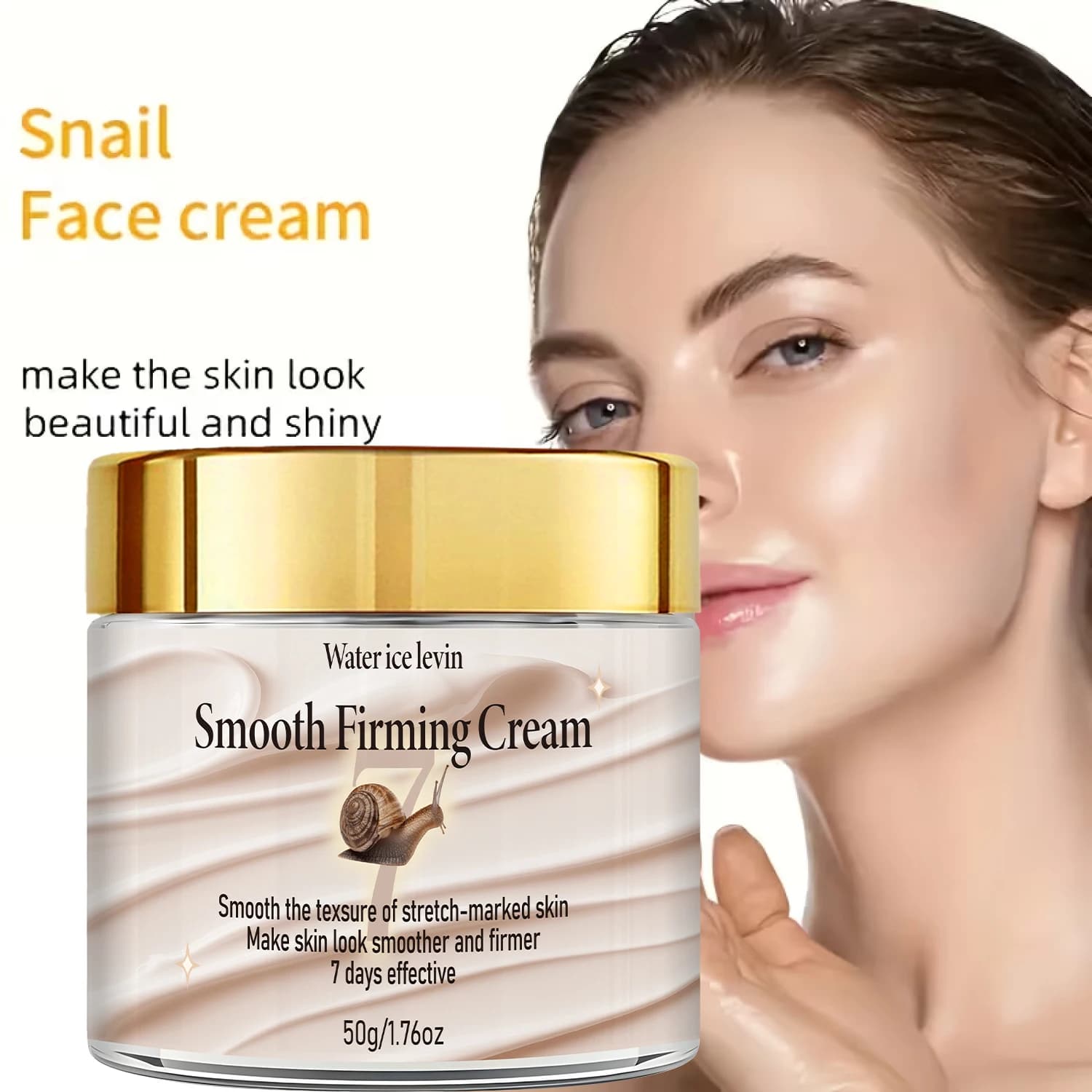 Crema Rassodante Watericelevin per il Trattamento delle Smagliature e della Texture della Pelle Liscia, Rassoda, Idrata, Illumina. Risultati Visibili in 7 Giorni. 50g