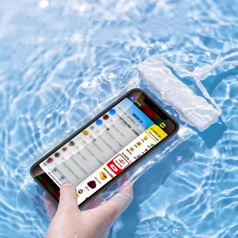 Waterproof Floating Case with Touchscreen Protection for Smartphone, Waterproof Phone Bag for Snorkeling and Camping