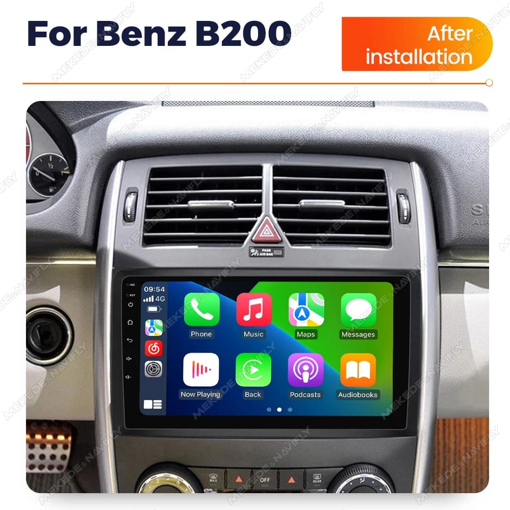 MEKEDE&NAVIFLY Autoradio Android 14 per Mercedes Sprinter Benz B200 Vito W639 Viano Classe B W169 W245 W209 BT Sistema Multimediale Centrale