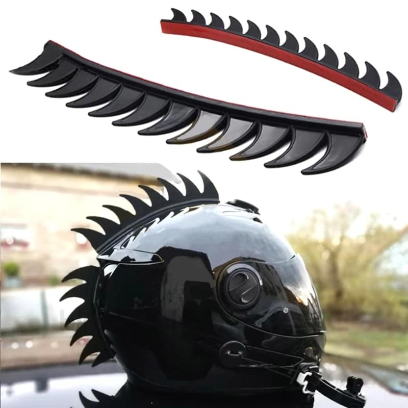 Caschi Mototbike stile punk cresta decalcomania caschi accessori modificati adesivi universale Decor X37F
