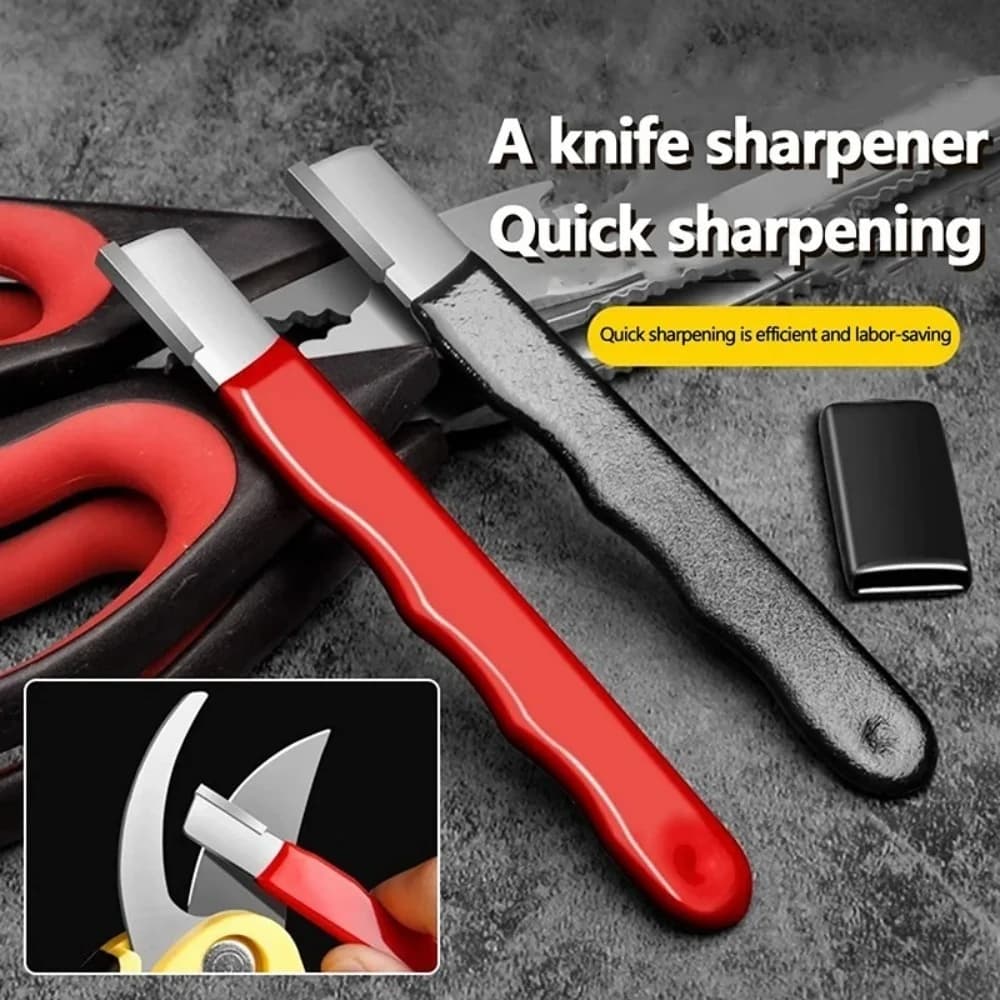 Professional Tungsten Diamond Ceramic Sharpener Multi-functional Tool for Knives Scissors Garden Shears