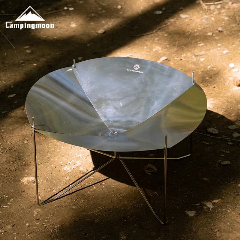 Outdoor A3-Q Stainless Steel High-Temperature Resistant Foldable Fire Bed Petals Suole round Burning Platform Furnace Fire Bed