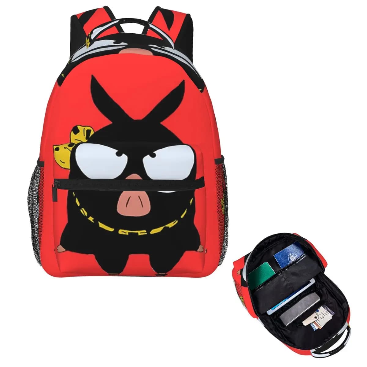 P Chan Ranma Student Backpack School Bag Hiking Travel Daypack for Boys Girls Fashion Bookbag Shoulder Bags