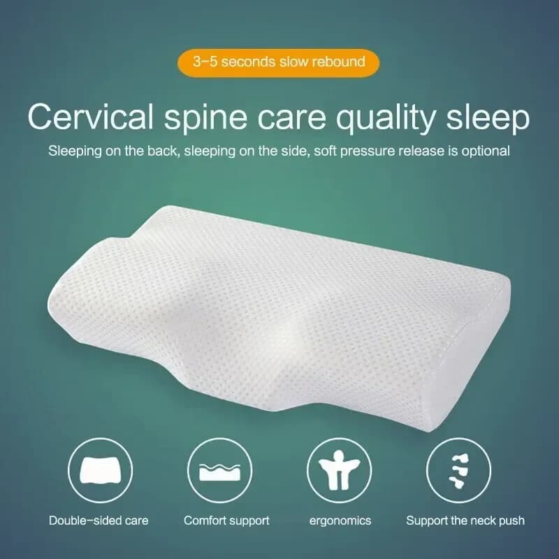 Neck Pillow Slow Rebound Memory Cotton Pillow Cervical Partition Memory Pillow for Anti-snoring Neck Slow Rebound Memory