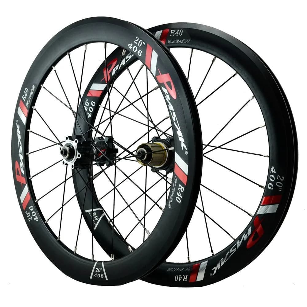 Ruota per bicicletta 20 pollici 406, 20 * 1-1/8 1-3/8, set ruote freno a disco 22 pollici 451, sei fori, attacco rapido 100 135
