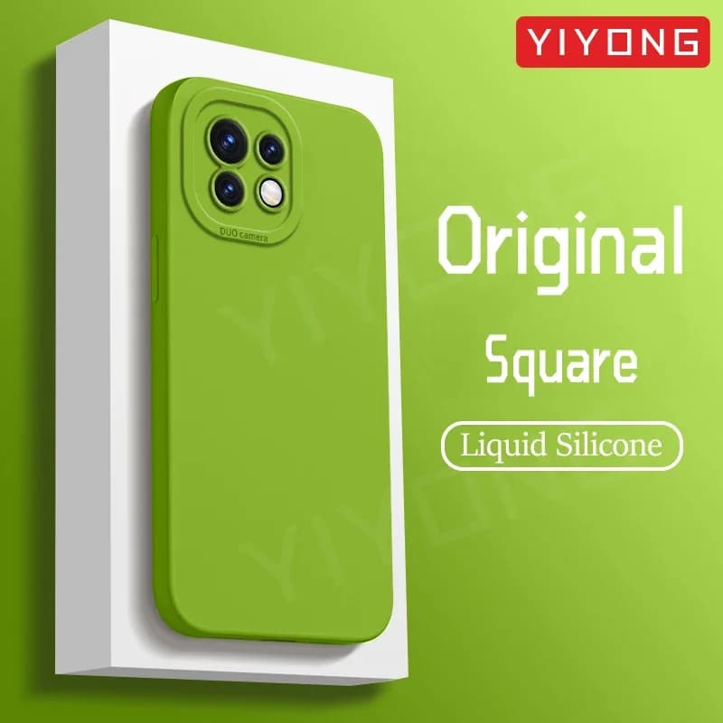 Mi11 Case YIYONG Original Liquid Silicone Soft Cover For Xiaomi Mi 11 Lite 11i 12 12X 12T Xiomi Mi11i Mi12 Mi12X 5G Phone Cases