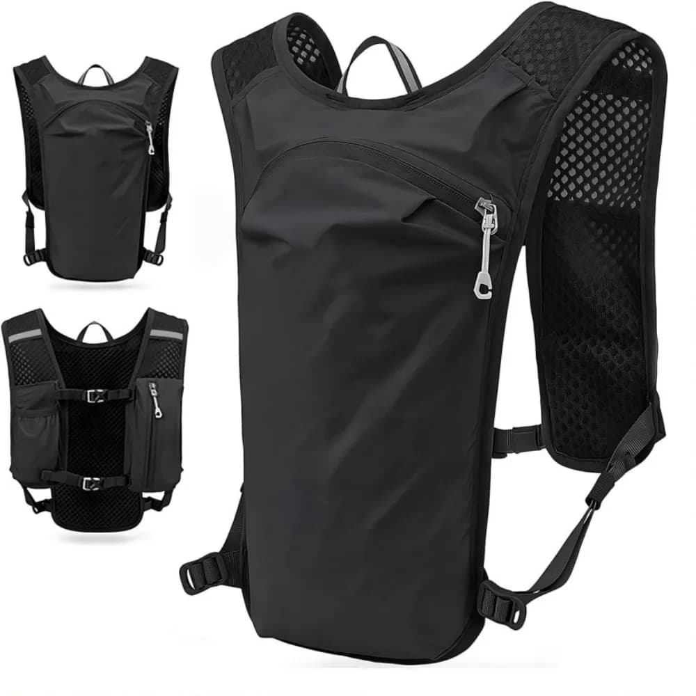 Breathable Hydration Vest Ultra-light Multiple Pockets Running Backpack Adjustable Waterproof Water Pack Backpack Marathon