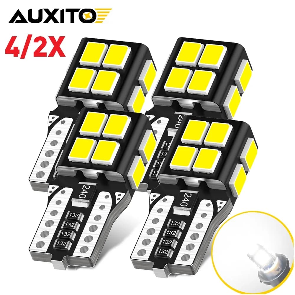 AUXITO 4/2 Pz W5W T10 Lampadine A Led Canbus 194 168 5W5 Led Car Interior Light Cupola Lettura Targa Lampada Indicatore Lampada di Parcheggio