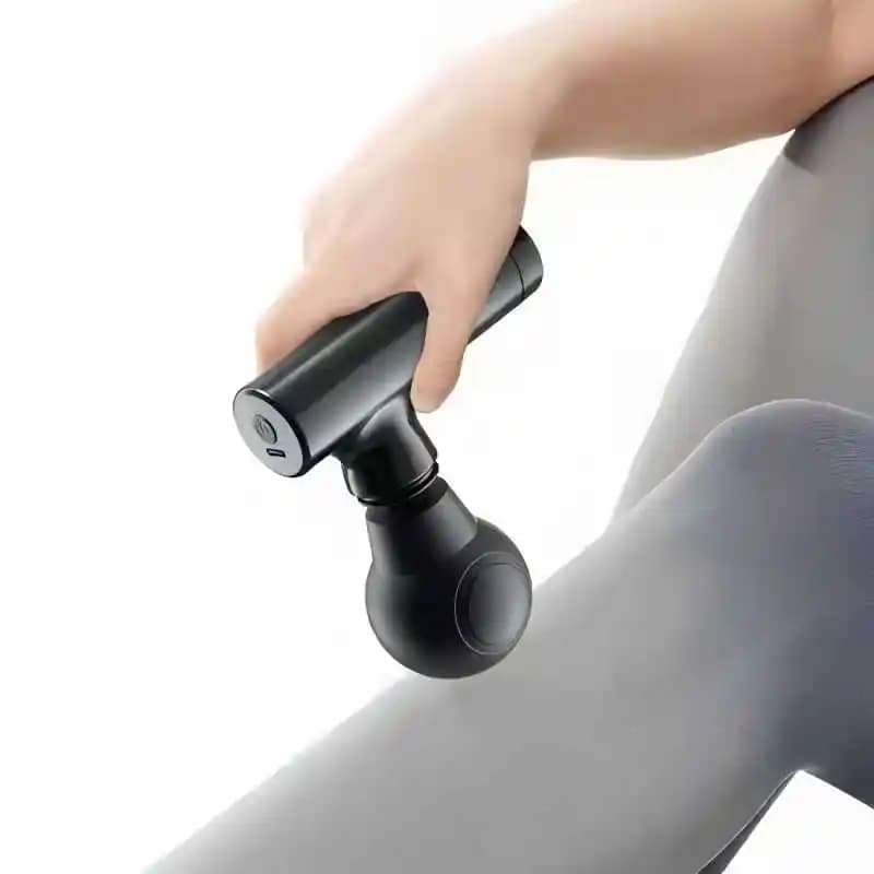 Wireless Portable Massage Gun for Heat Treatment with Double Head Brushless Motor for Repairing Deep Fabrics and Ties