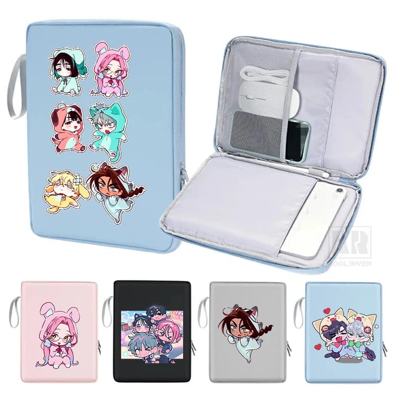 Alien Stage/ALNST Leather Laptop Sleeve Bag Cute Cartoon Water Resistant Notebook Protective Case 11/13Inch Laptop Bags New