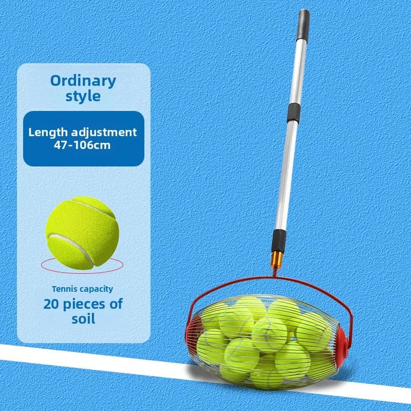 Tennis Ball Picker Cart Outdoor Convenience Ball Retrieval Basket Roller Ball Picker Portable Ball Picker Tennis Ball Picker