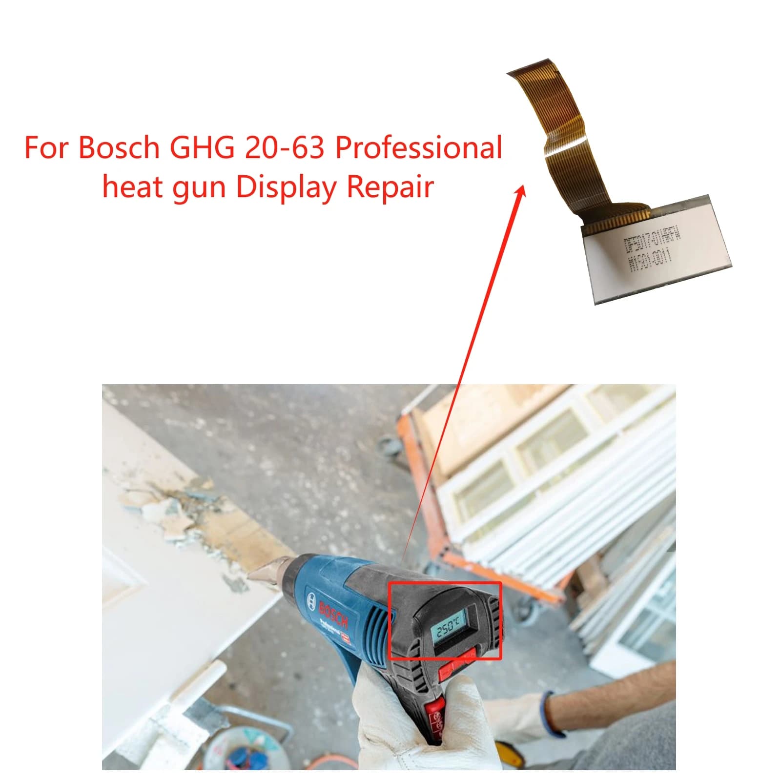 New Original LCD Screen for Bosch GHG 20-63 Professional heat gun display Repair