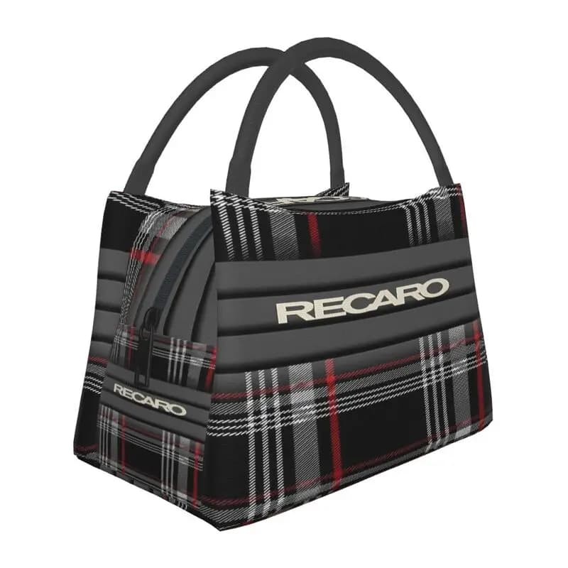 Borsa termica per il pranzo con stampa logo personalizzata Recaros, borsa termica portatile riutilizzabile, impermeabile, isolata, per lavoro, viaggi, picnic, spiaggia