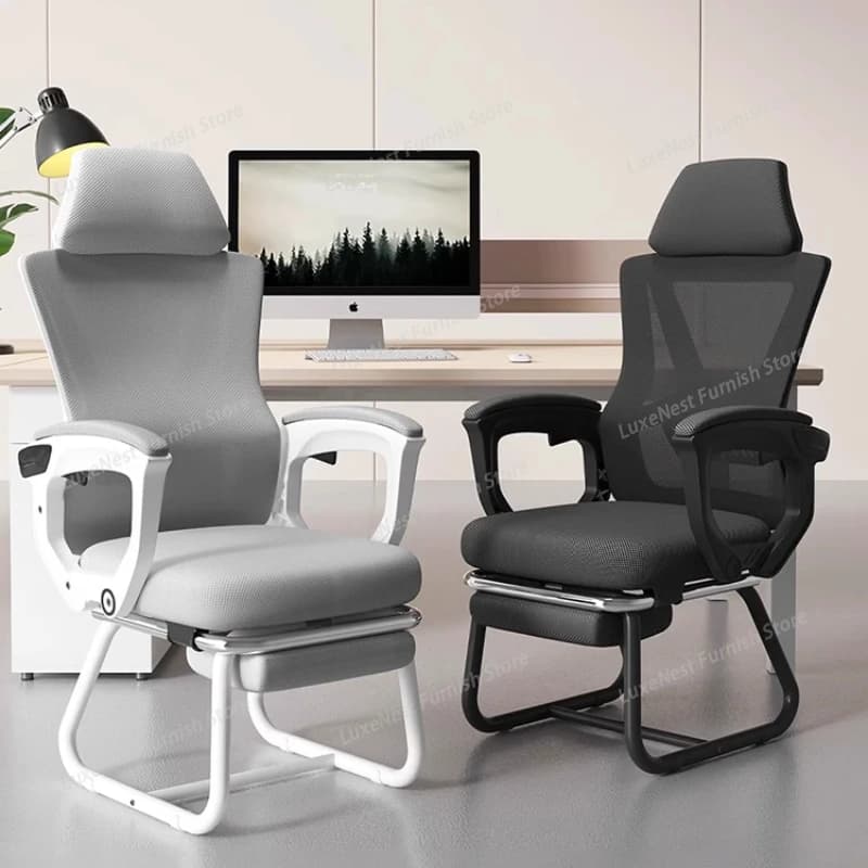 Sedia da Ufficio Ergonomica, Comoda Sedia da Studio, Sedie da Gaming, Chaise Longue Reclinabile, Sedia da Scrivania Rilassante per Casa e Ufficio