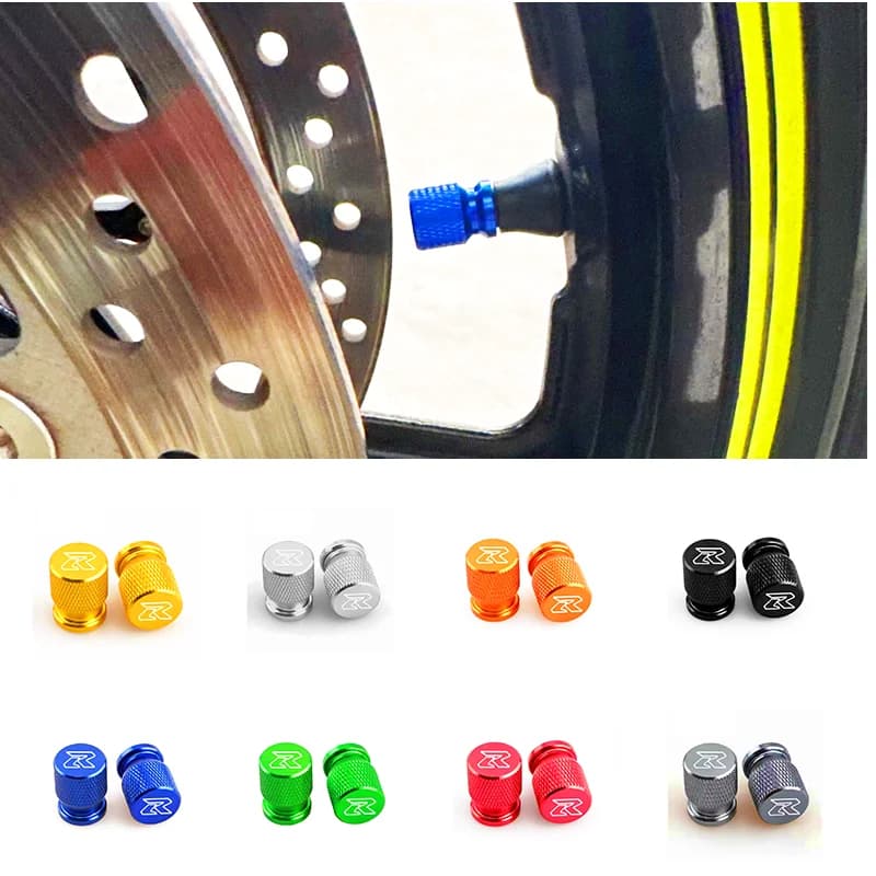For Suzuki GSXR 600 750 1000 GSX-R 600 750 1000 125 150 1998-2025 2024 2023 Motorcycle CNC Wheel Tire Valve caps Airtight cover