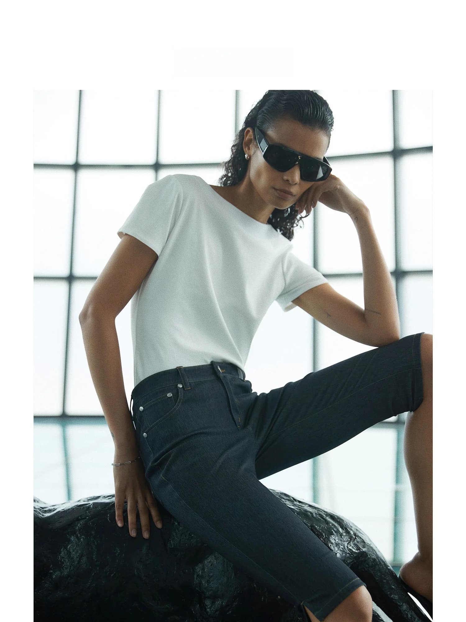 UNICA Pantaloni da Ciclismo in Denim Lavorato a Maglia alla Moda, Elasticizzati in Quattro Direzioni, Comodi Pantaloncini a Cinque Quarti in Cotone, Pantaloni Casual da Donna