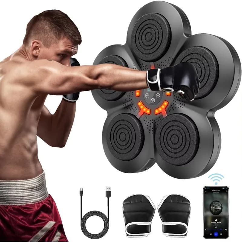 Smart Music Boxing Targets Trainer Fighting Machine Wall Mount for Boxing Induction Sensitive Durable Surface for Home Training