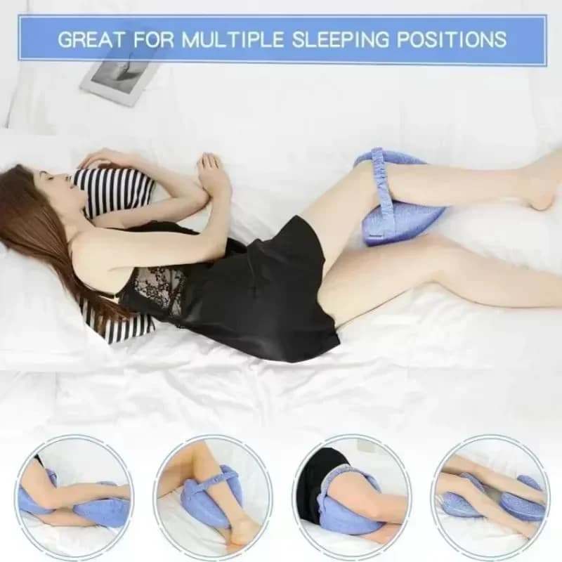 Cuscino per gambe in cotone memory Cuore cavo Gravidanza Side Sleeper Sciatica Sciatica Ortopedica Cuscino per sollievo dell'anca per letto, divano Consegna veloce 4-6 giorni Arrivo