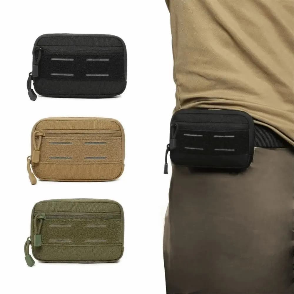 New EDC Utility Tool Pouch Lightweight Emergency Waist Fanny Pack Zippered Pockets Adjustable Waist Belt Shoulder Bag
