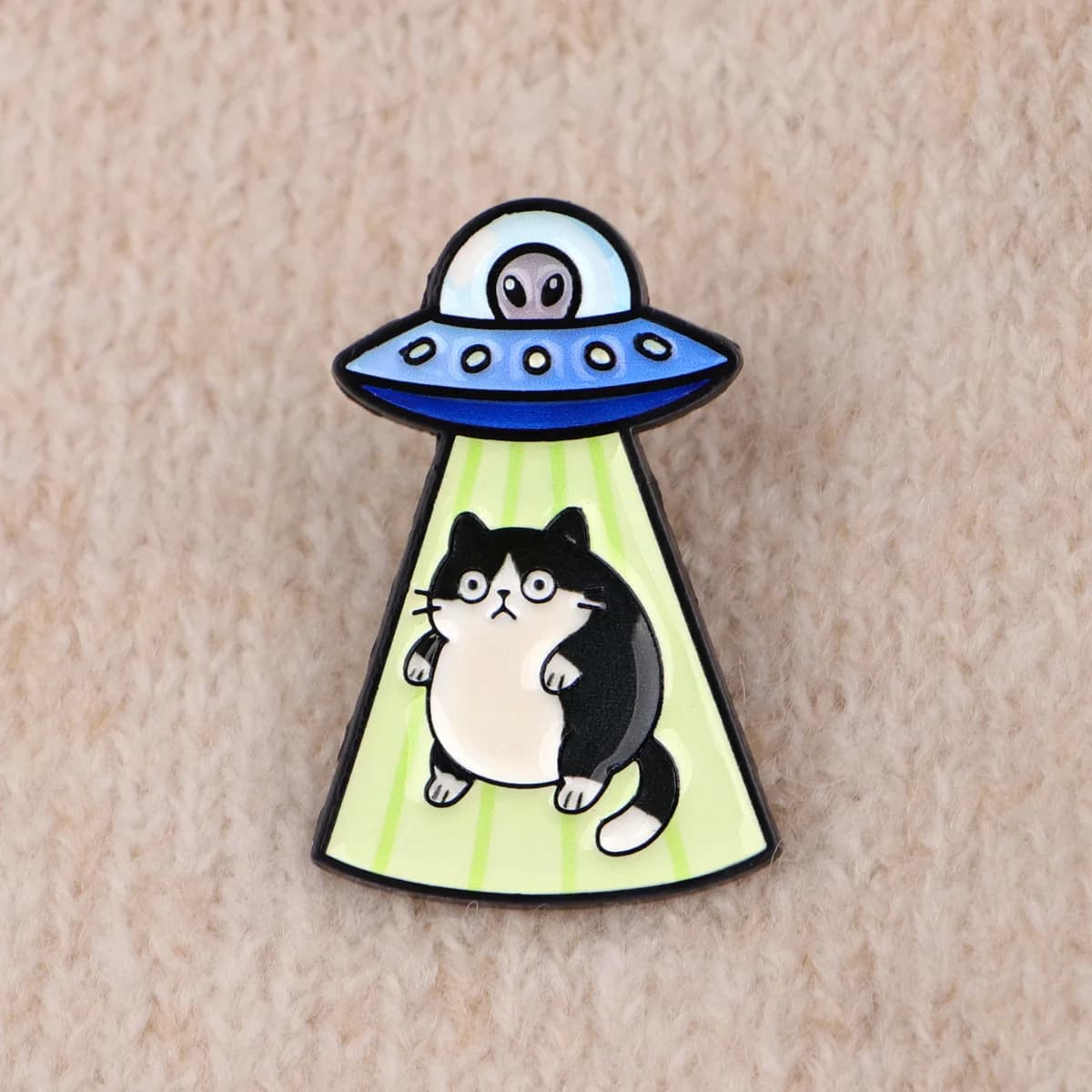 1 Cute Cartoon Cat Enamel Brooch - Imagine and Expressive Cats, Durable Zinc Alloy Lapel Pin, Suitable for Clothes, Backpacks, Jewelry, Backpack Decorations, Playful Design, High Quality Metal, Fashion Lovers