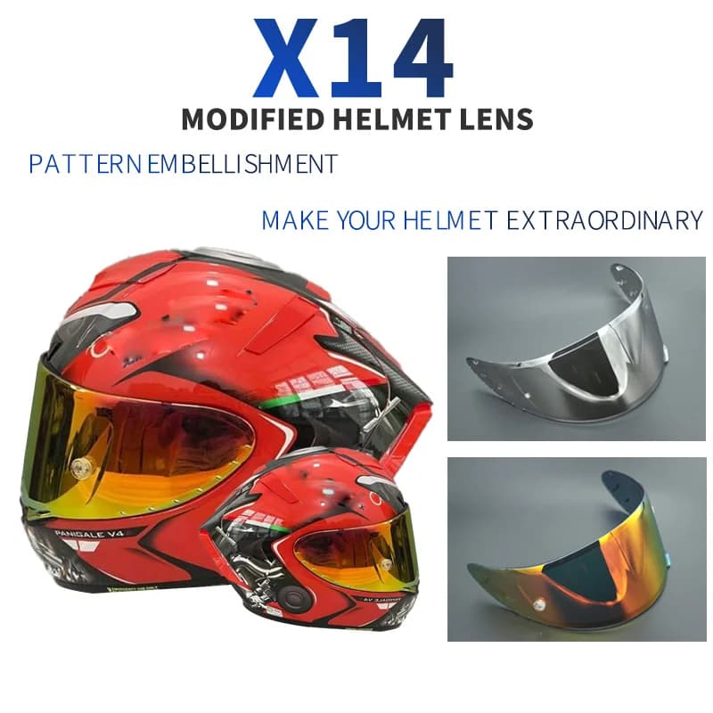 Visiera per casco moto per SHOEI X14 Z7 casco Shield Lens accessori per motori visiera parasole