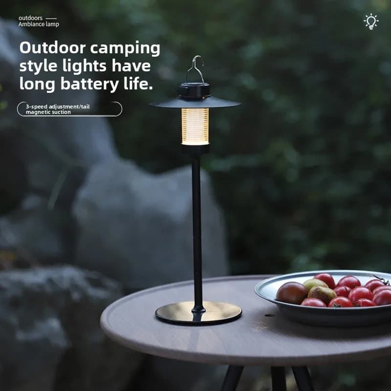 Lampada LED Portatile per Tenda da Campeggio, Luce d'Atmosfera a Lunga Durata, Lampada Sospesa per Esterni