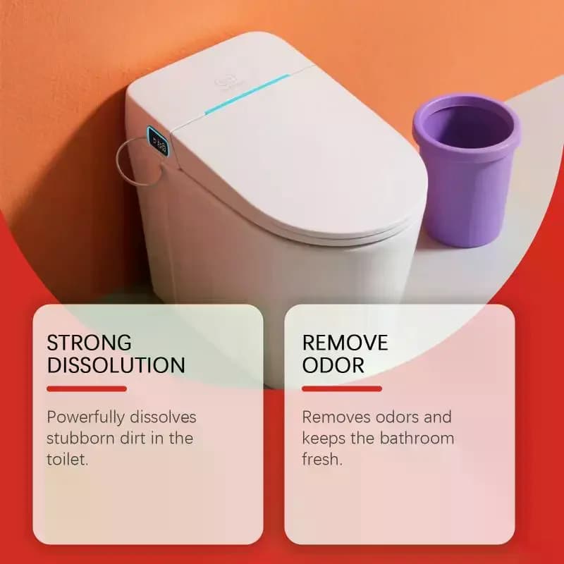 8 Effervescent pads for cleaning the toilet, Powerful to Remove Dirty, Calcare and Macchie, Deodorants and Reducers of the Odors