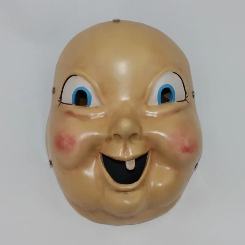 Felice giornata commemorativa maschera in resina cos giorno commemorativo ciclo di morte loop Halloween horror vestito fino a mangiare oggetti di scena di pollo