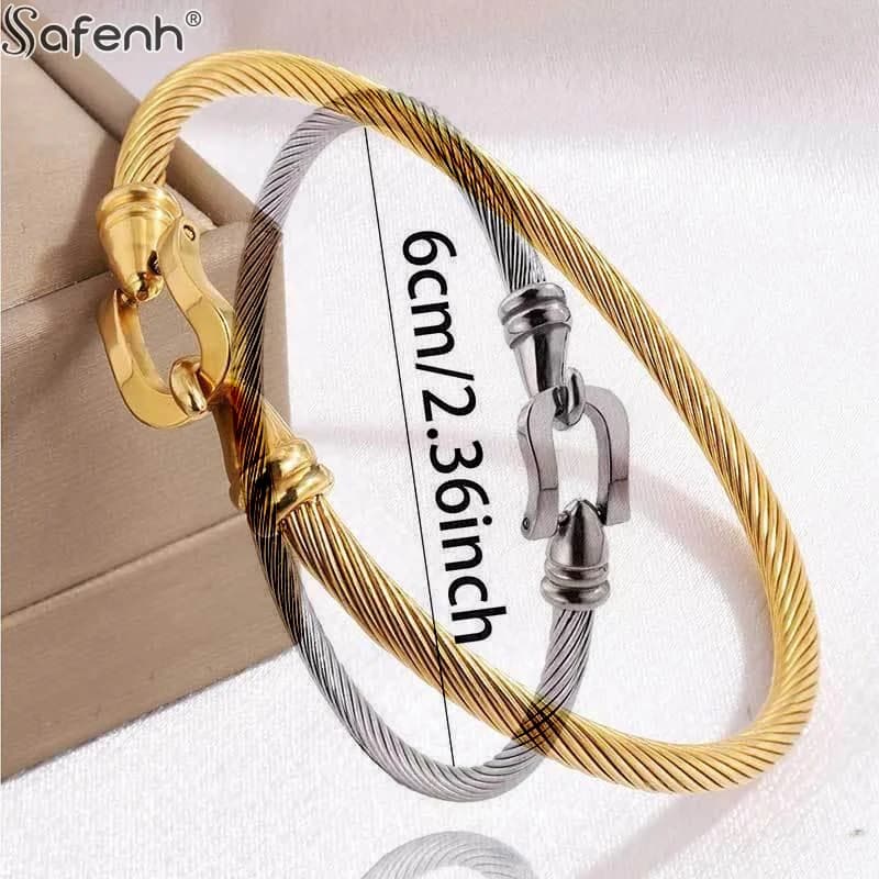 Braccialetti con ciondoli con ciondolo a forma di cuore in acciaio inossidabile color oro per uomo donna gioielli regalo coppia braccialetto in acciaio inossidabile