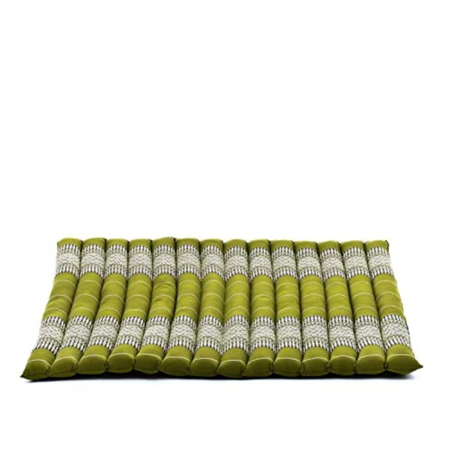 Cuscino da Meditazione Zabuton Quadrato, Tappetino Leggero per Yoga Riempito di Kapok