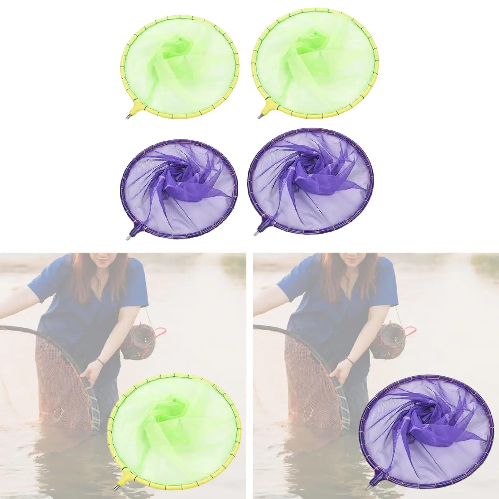 Rete da Pesca Pieghevole Facile da Riporre, Accessorio Rimovibile per Attrezzatura da Pesca per Avventure in Acqua Dolce e Salata