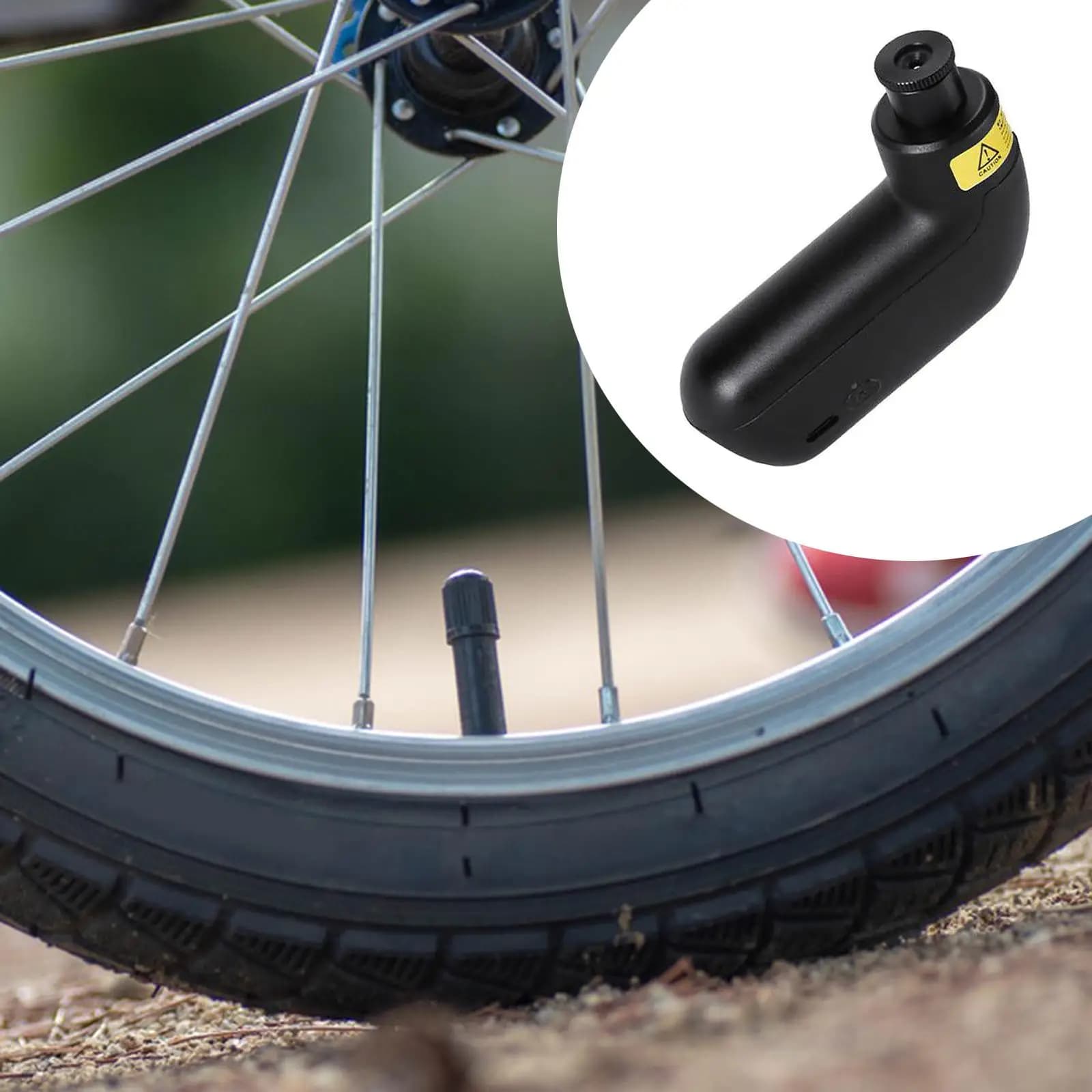 Gonfiatore per pneumatici per bici Pompa per bici elettrica Gonfiare attrezzature ergonomiche Accessori compatti per l'equitazione di sport all'aria aperta