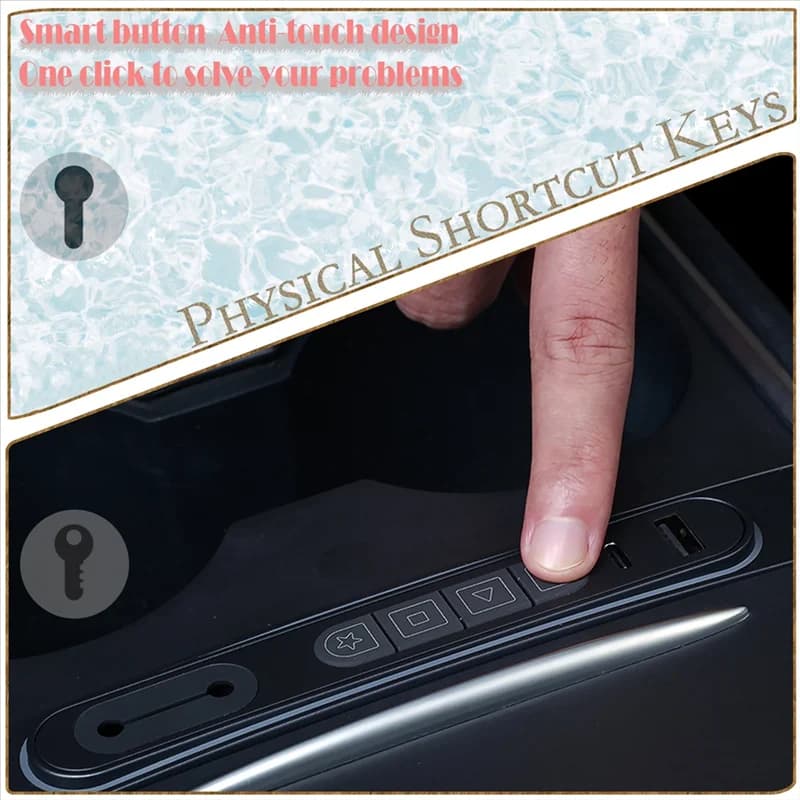 Pulsanti fisici intelligenti semplici con hub USB per Tesla Model Y/3 2021-2023 Tasti controller console centrale Docking station