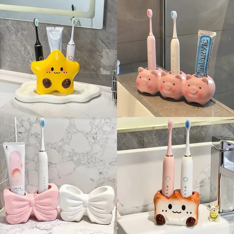 Ceramic toothbrush holders Electric toothbrush holders Bathroom brush holders