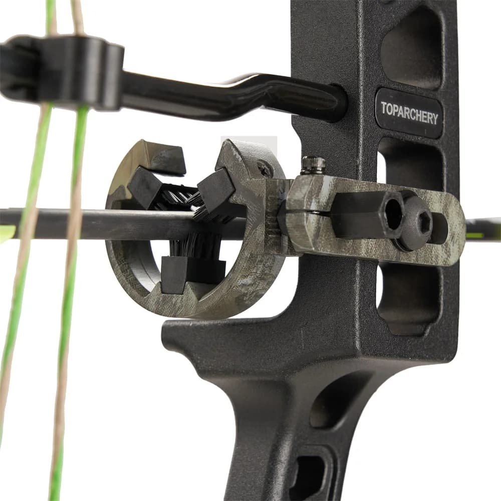 Camo Metal Brush Arrow Rest, Durable Archery Arrow Rest for Compound Recurve Bow, Hunting Target Shooting Archery Accessories