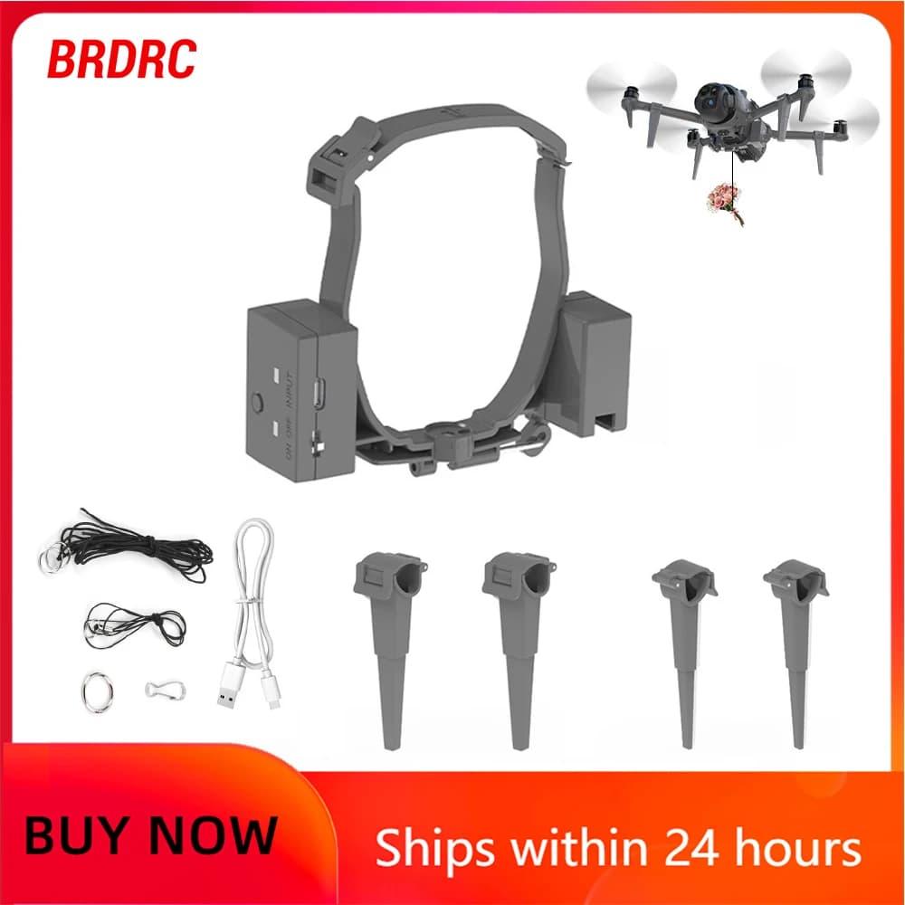 BRDRC Sistema Airdrop per DJI Mavic 4 Pro Drone Esca da pesca Regalo di nozze Consegna lanciatore Accessori leggeri
