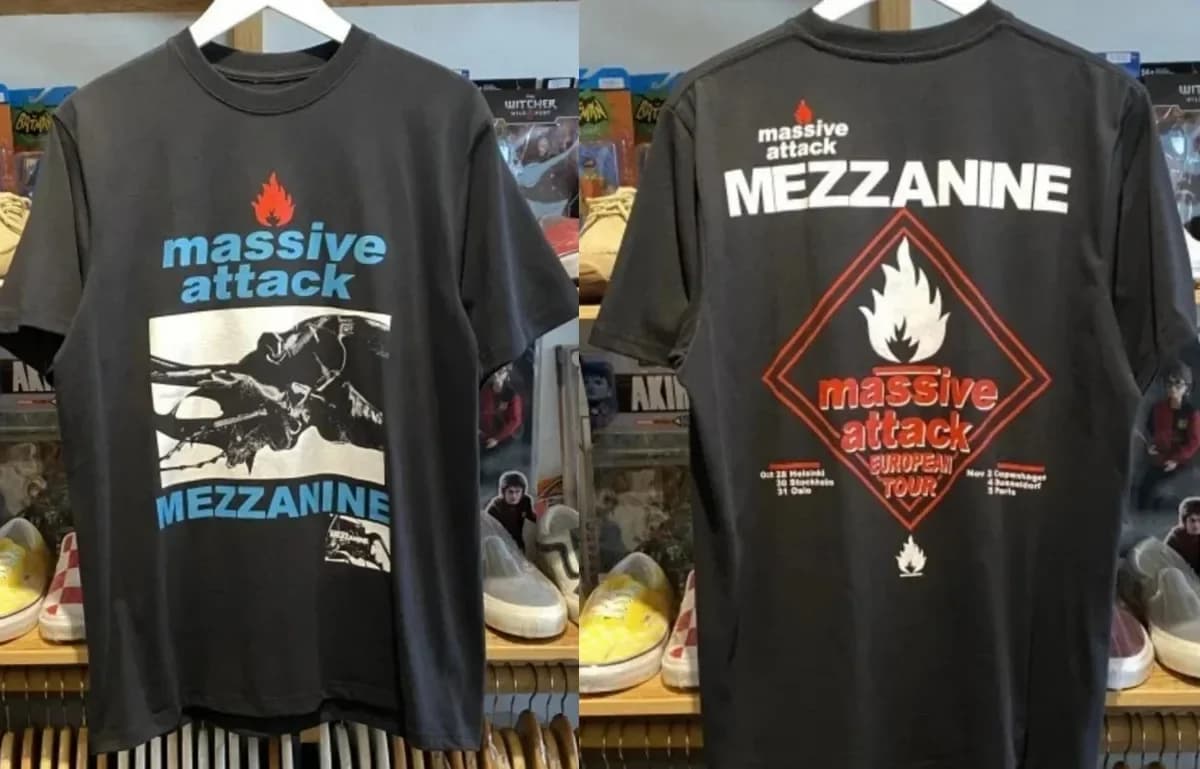 MASSIVE ATTACK MEZZANINE T-shirt del tour europeo Full Size S-5XL