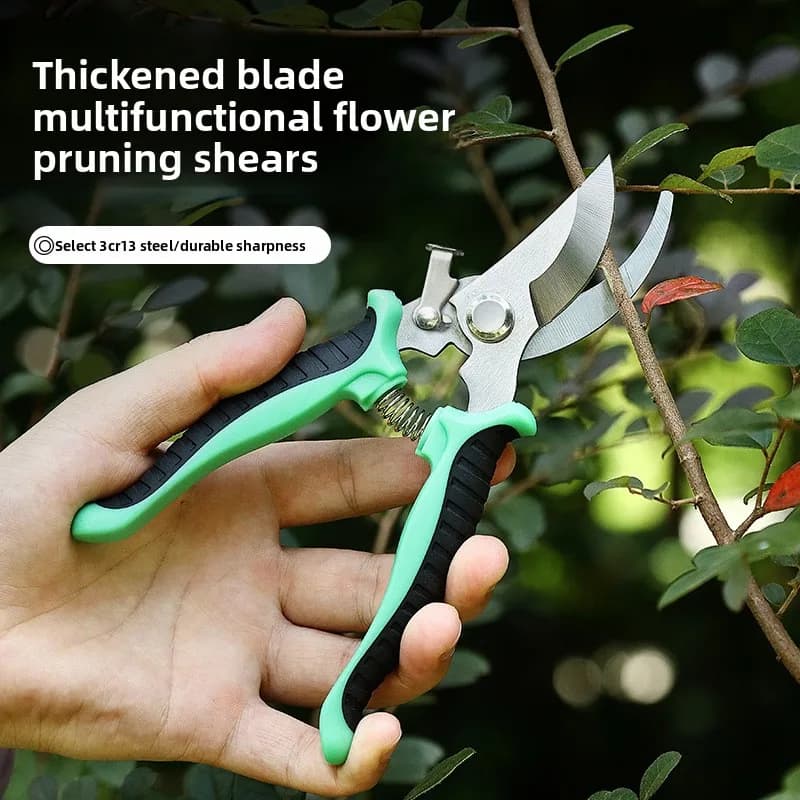 Wholesale pruning scissors for manufacturers, pruning scissors set for fruit trees, multifunctional stainless steel gardening scissors for fatigue-saving domestic use