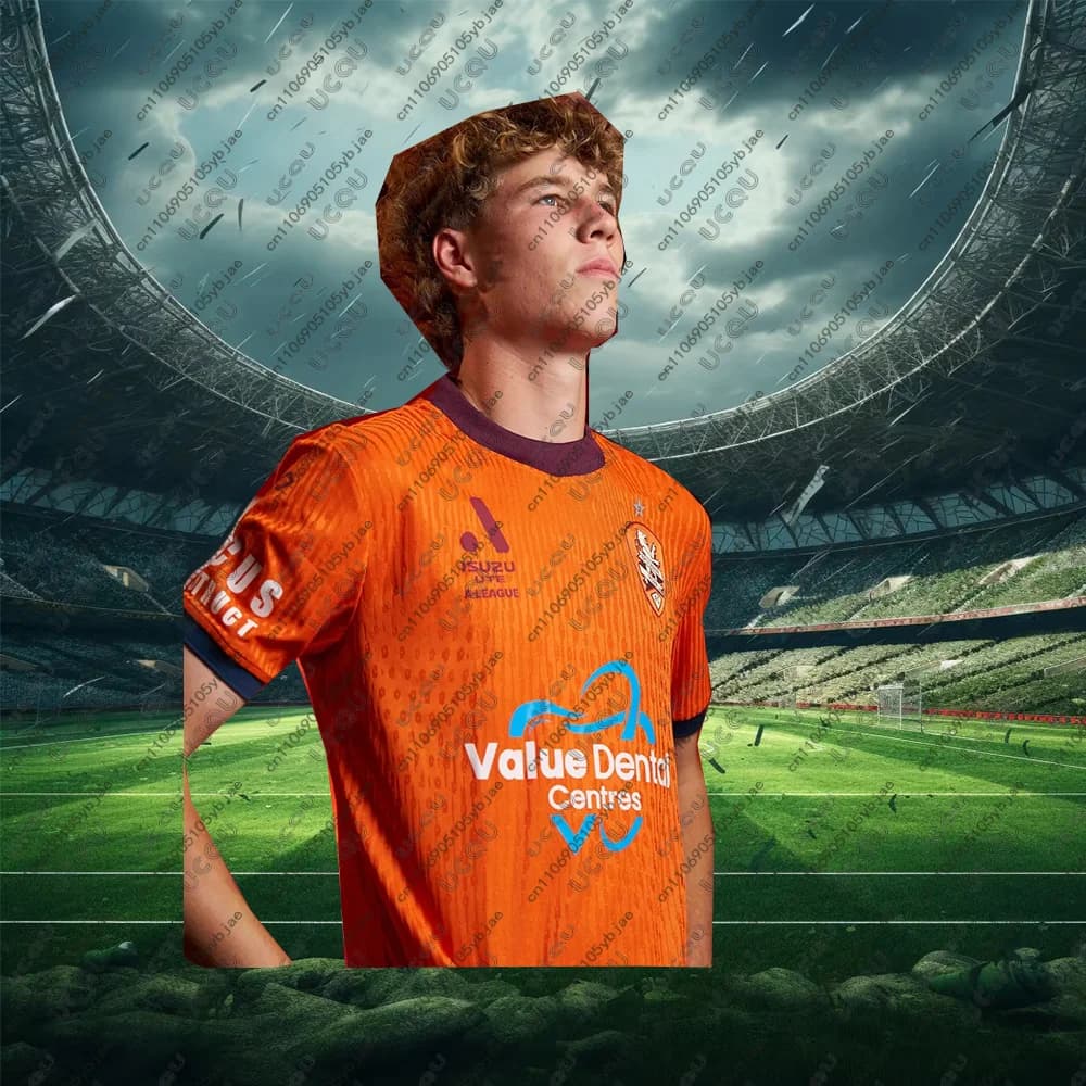 2025/26 Maglia da calcio da uomo Bambini Maschi Ragazzi Tee Abbigliamento sportivo Home Away Top Gift R-Roar Calcio ad asciugatura rapida B-Brisbane T Shirt Polo