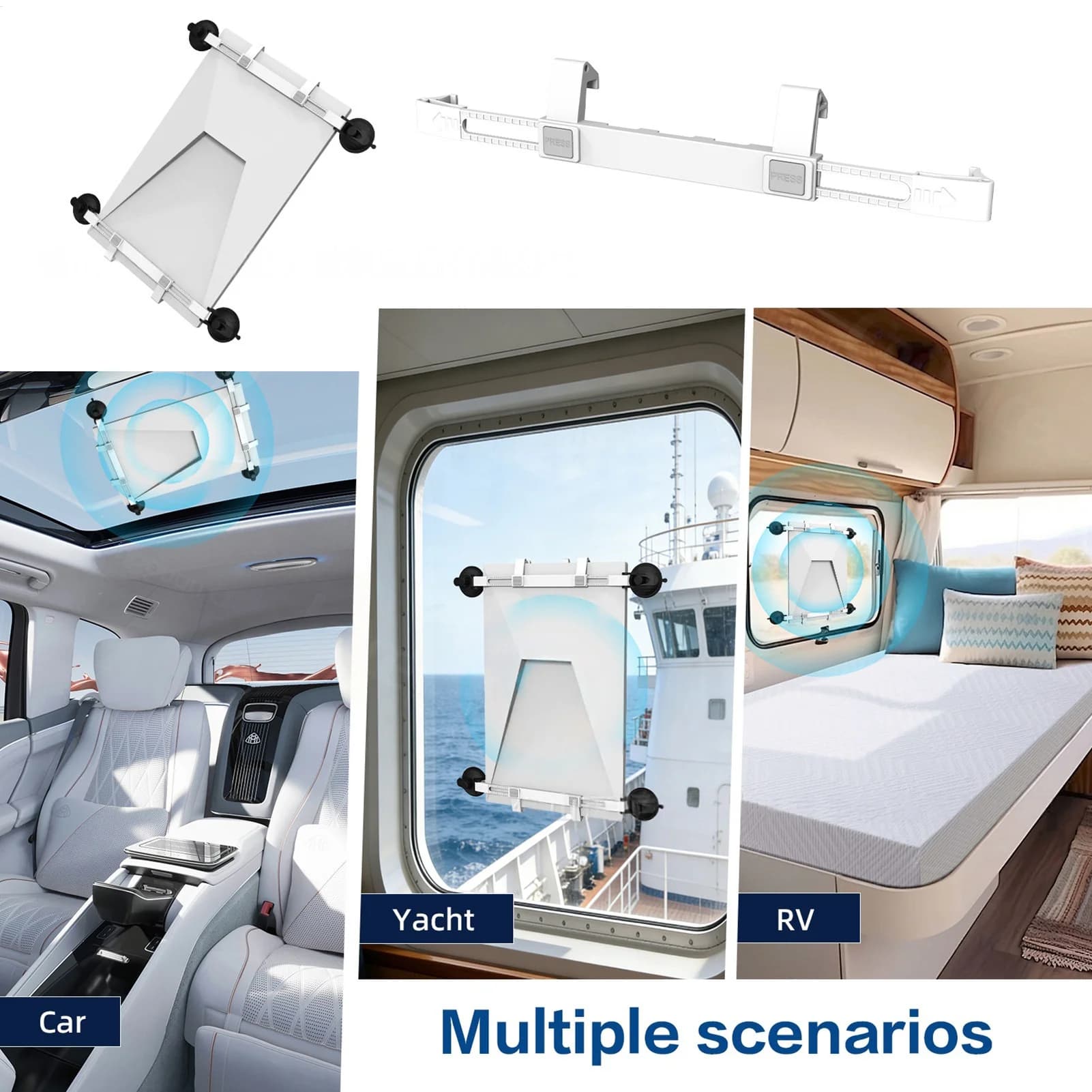 Supporto Mini per Satellite da Auto con Forte Ventosa, Adattatore a Ventosa per RV, SUV, Berlina, Casa, Viaggi, Pendolarismo, Campeggio