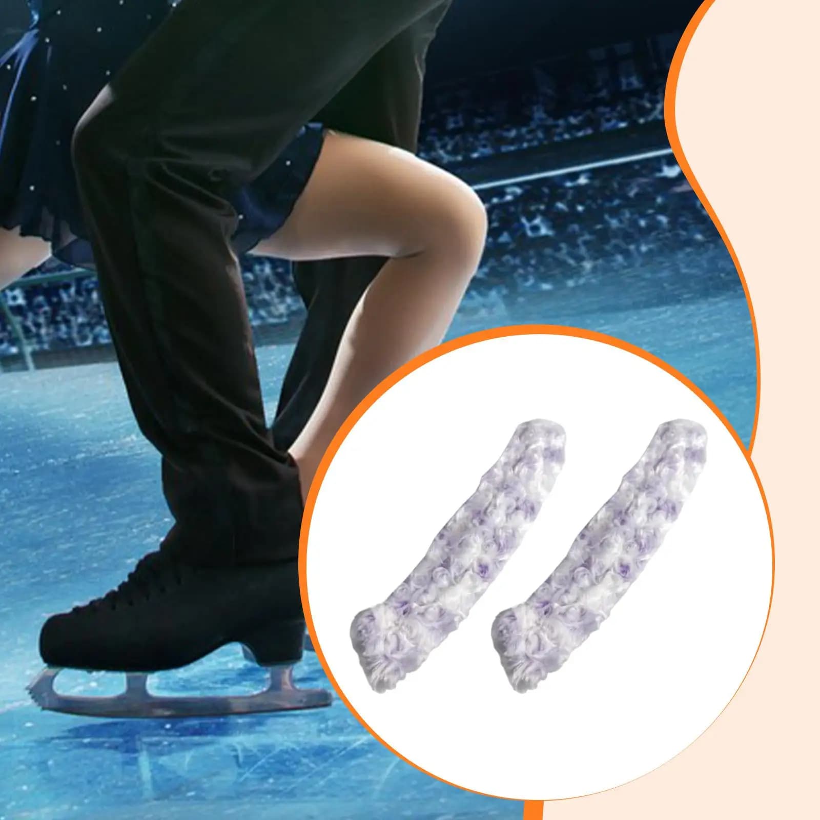 Coprilama per Pattini da Ghiaccio, Protezione Acrilica Assorbente, Accessorio per Pattinaggio su Ghiaccio per Adulti