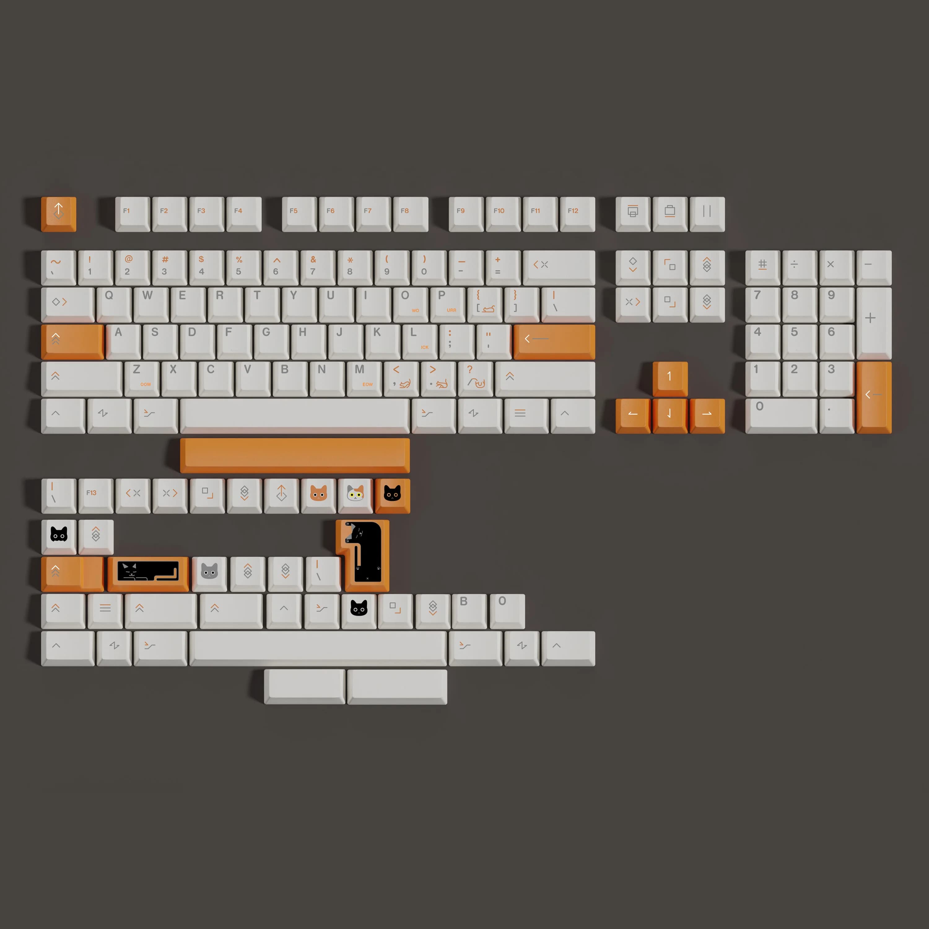 GMK Calico Copritasti 144 tasti Materiale PBT Cherry Profilo DYE-SUB Per MX Switch 61/64/68/75/84/87/98/104/108 Tastiera meccanica
