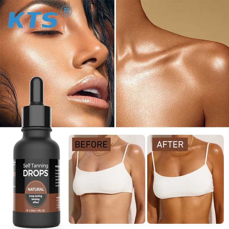 Body Tanning Oil Bronzer Instant Tan Darker Sun Tan From Packed with Ultra Moisturizing Oils Skin Hydrated Skin Care Tool