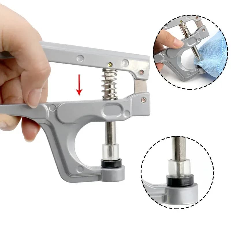 Kit di Bottoni a Pressione a Forma di U con Pinze, Bottoni in Resina Plastica T5, Macchina per Bottoni a Pressione, Strumento per Cucito Fai-da-Te